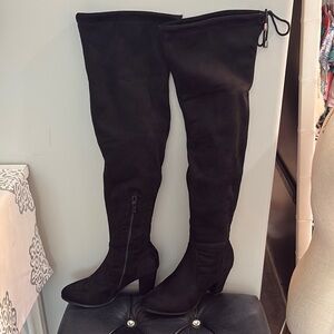 Dream Pairs Black Over-the-Knee Boots